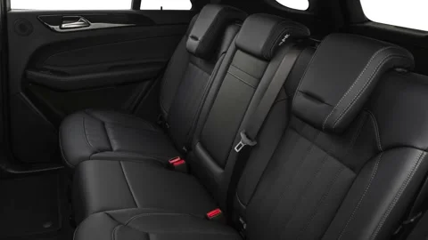 Car interior with back seats  2019 Mercedes-Benz GLE-Class GLE400 4MATIC Stock Footage 160043008