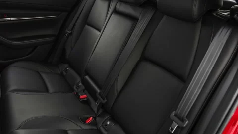 Car interior with back seats  2019 Mazda MAZDA3 w/ Preferred Package Stock Footage 160066454