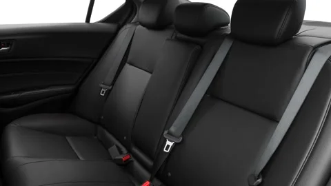 Car interior with back seats and seatbelts  2017 Acura ILX Stock Footage 159893398