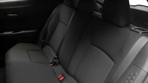 Car interior with back seats and seatbelts  2018 Toyota C-HR XLE Stock Footage 159948269