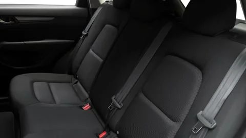 Car interior with back seats and seatbelts  2017 Mazda CX-5 Sport Stock Footage 159953519