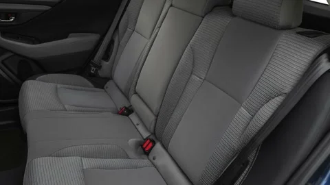Car interior with back seats and seatbelts  2020 Subaru Outback 2.5i Premium Video stock 160080516