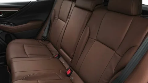 Car interior with back seats and seatbelts  2020 Subaru Outback Touring XT Stock Footage 160084327