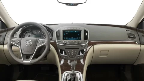 Car interior with board and steering wheel  2016 Buick Regal Regal Group Stock Footage 159851994