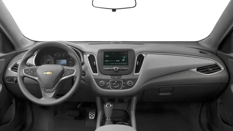 Car interior with board and steering wheel  2016 Chevrolet Malibu LS Video stock 159870759