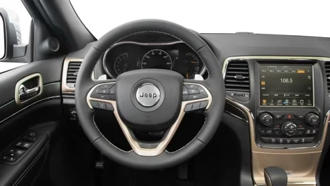 Car interior with board and steering wheel 2016 Jeep Grand Cherokee Limited Stock Footage 159875396