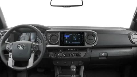 Car interior with board and steering wheel  2016 Toyota Tacoma TRD Off-Road Video stock 159880559