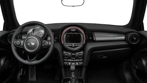 Car interior with board and steering wheel  2017 Mini Convertible Cooper Stock Footage 159925459