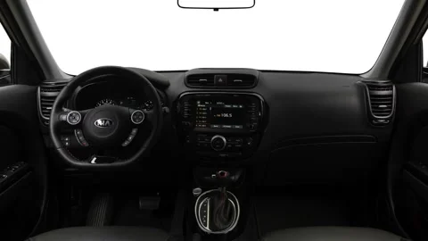 Car interior with board and steering wheel  2018 Kia Soul ! Stock Footage 159968866