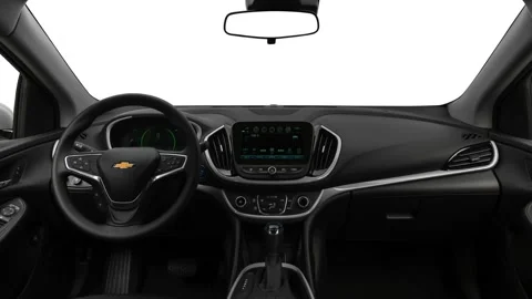 Car interior with board and steering wheel  2018 Chevrolet Volt LT Stock Footage 159969789