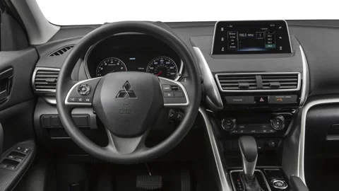 Car interior with board and steering wheel 2018 Mitsubishi Eclipse Cross LE Video stock 160008743