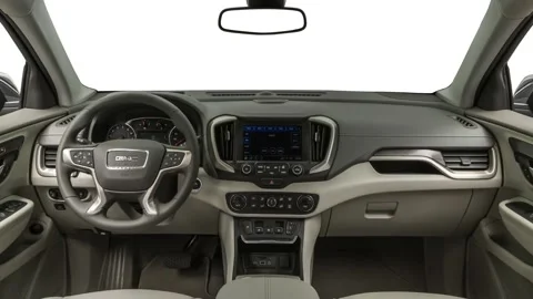Car interior with board and steering wheel  2018 GMC Terrain Denali Stock Footage 160016250