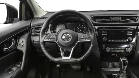 Car interior with board and steering wheel 2018 Nissan Rogue Sport SV 2018.5 Stock Footage 160019509