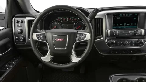 Car interior with board and steering wheel 2019 GMC Sierra 1500 Limited SLE Stock Footage 160024832