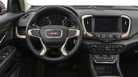 Car interior with board and steering wheel in studio 2019 GMC Terrain Denali Stock Footage 160025322