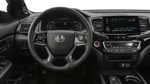 Car interior with board and steering wheel in studio 2019 Honda Passport Touring Stock Footage 160060442