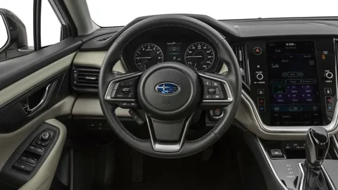 Car interior with board and steering wheel 2020 Subaru Legacy 2.5i Premium Stock Footage 160069914