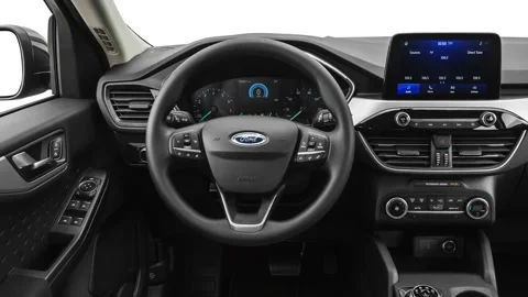 Car interior with board and steering wheel in studio 2020 Ford Escape SE Stock Footage 160090741