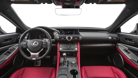 Car interior with board and steering wheel  2020 Lexus RC RC 350 F Sport Stock Footage 160106763
