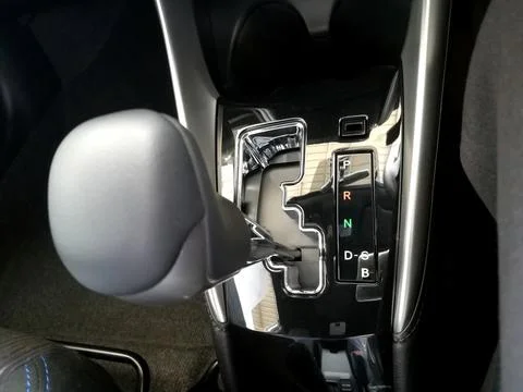 Car interior design automatic gear Foto stock