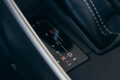 Car interior - devices, the concept of driving  Modern car interior   button Photos