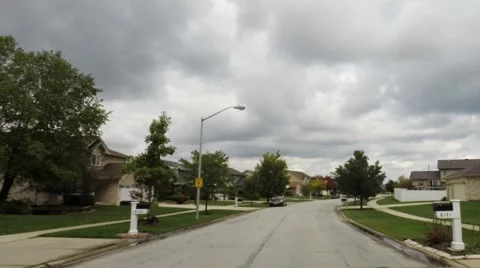 Car interior driving down road looking out front windshield - Travel and leisure Stock Footage 42281055