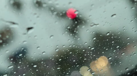 Car interior during the rain Stock Footage 46807170