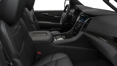 Car interior with front seats and board 2017 Cadillac Escalade Platinum Stock Footage 159918000