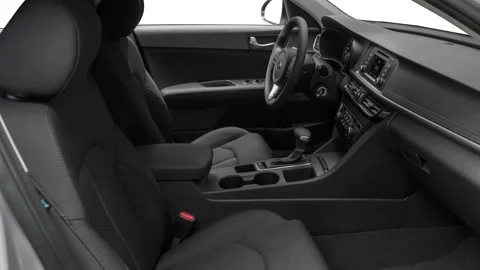 Car interior with front seats and board wide shot 2017 Kia Optima LX Stock Footage 159931328