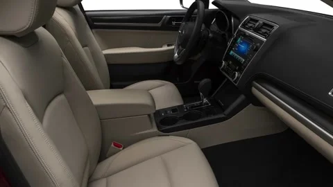Car interior with front seats and board 2019 Subaru Legacy 2.5i Limited Stock Footage 160018733