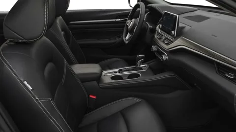 Car interior with front seats and board 2019 Nissan Altima 2.5 Platinum Stock Footage 160038528
