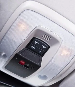 Car interior light panel on the top Stock Photos