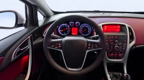 Car interior panoramic shot Stock Footage 61802734