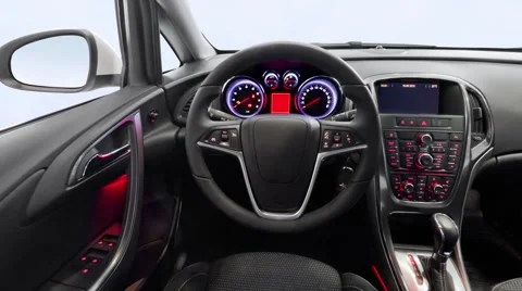 Car interior panoramic shot Stock Footage 62340060