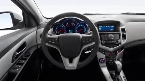 Car interior panoramic shot Stock Footage 62340069
