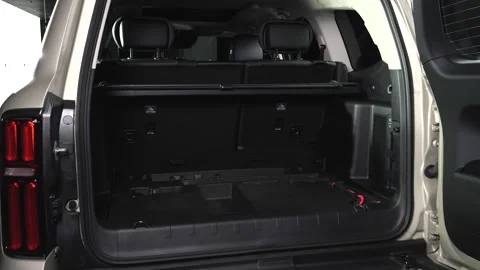 Car interior shot in a black studio. Artificial lighting. Slow camera movement Stock Footage 274431186