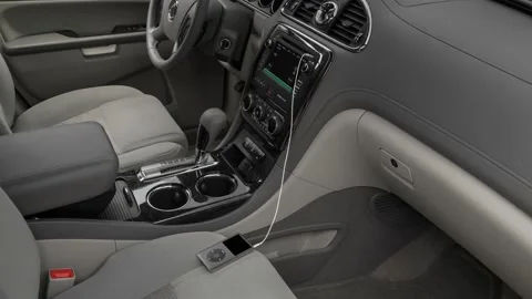 Car interior with smartphone  2017 Buick Enclave Convenience Group Video stock 159906988