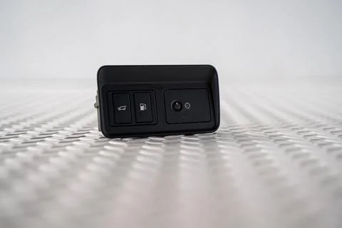 Car interior switch panel isolated on white background Stock Photos