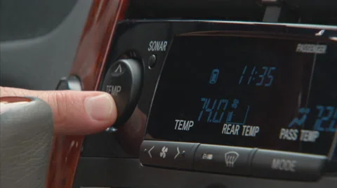 Car interior temperature Stock Footage 65454101