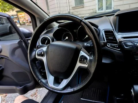 Car interior with tools Stock Photos