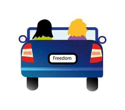 Car isolated on white background Stock Illustration