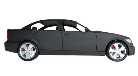 Car isolated on white Stock Illustration