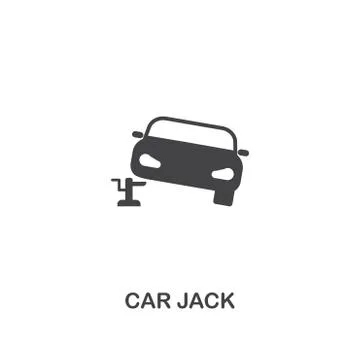 Car Jack creative icon. Simple element illustration. Car Jack concept symbol Stock Illustration