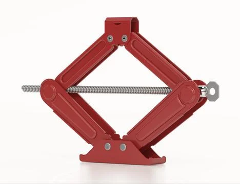 Car jack isolated on white background. 3D illustration Stock Illustration