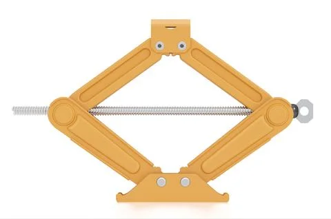 Car jack isolated on white background. 3D illustration Stock Illustration