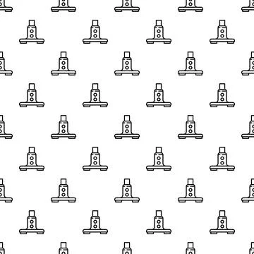 Car jack pattern repeating automotive repair background Stock Illustration