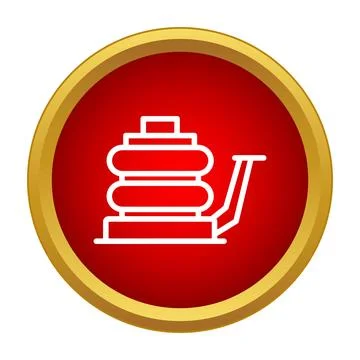 Car jack tool lifting equipment icon concept Illustration