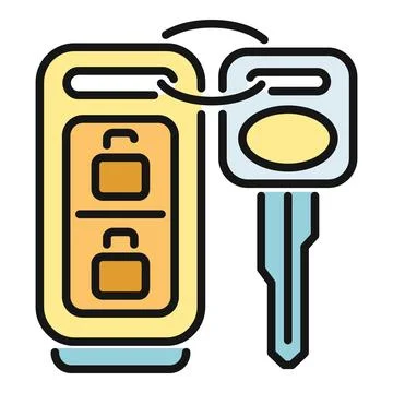 Car key and remote control fob access Stock Illustration