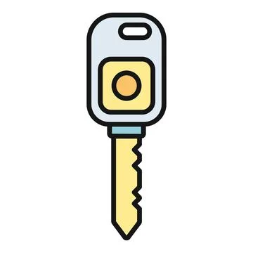 Car key and remote unlocking vehicle access Stock Illustration