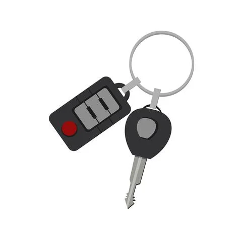 Car key design element for illustration. flat icon Illustrazione stock